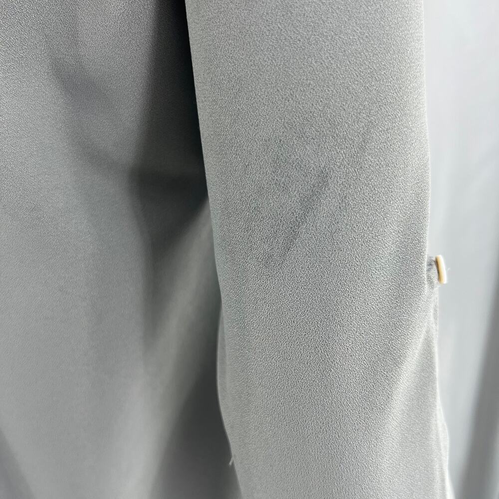 Grace Elements Xs Gray Button Up Tunic Blouse Top… - image 6